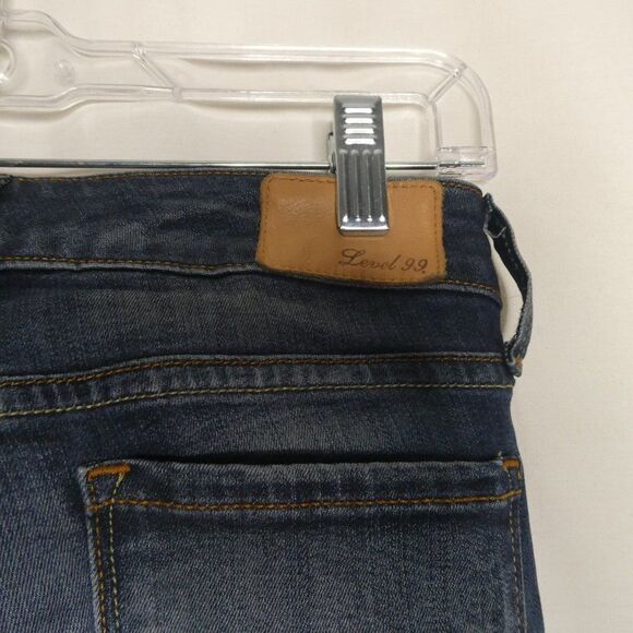 Level 99 Lily Skinny Straight Leg Jeans Anthropologie Size 26 Whiskered - Picture 12 of 12